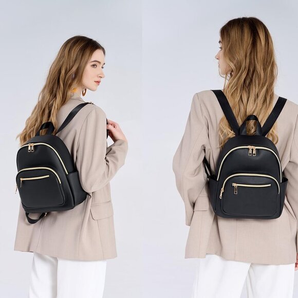 Mini Backpack Purse for Women PU Leather Small Casual Travel Daypack - Picture 7 of 7